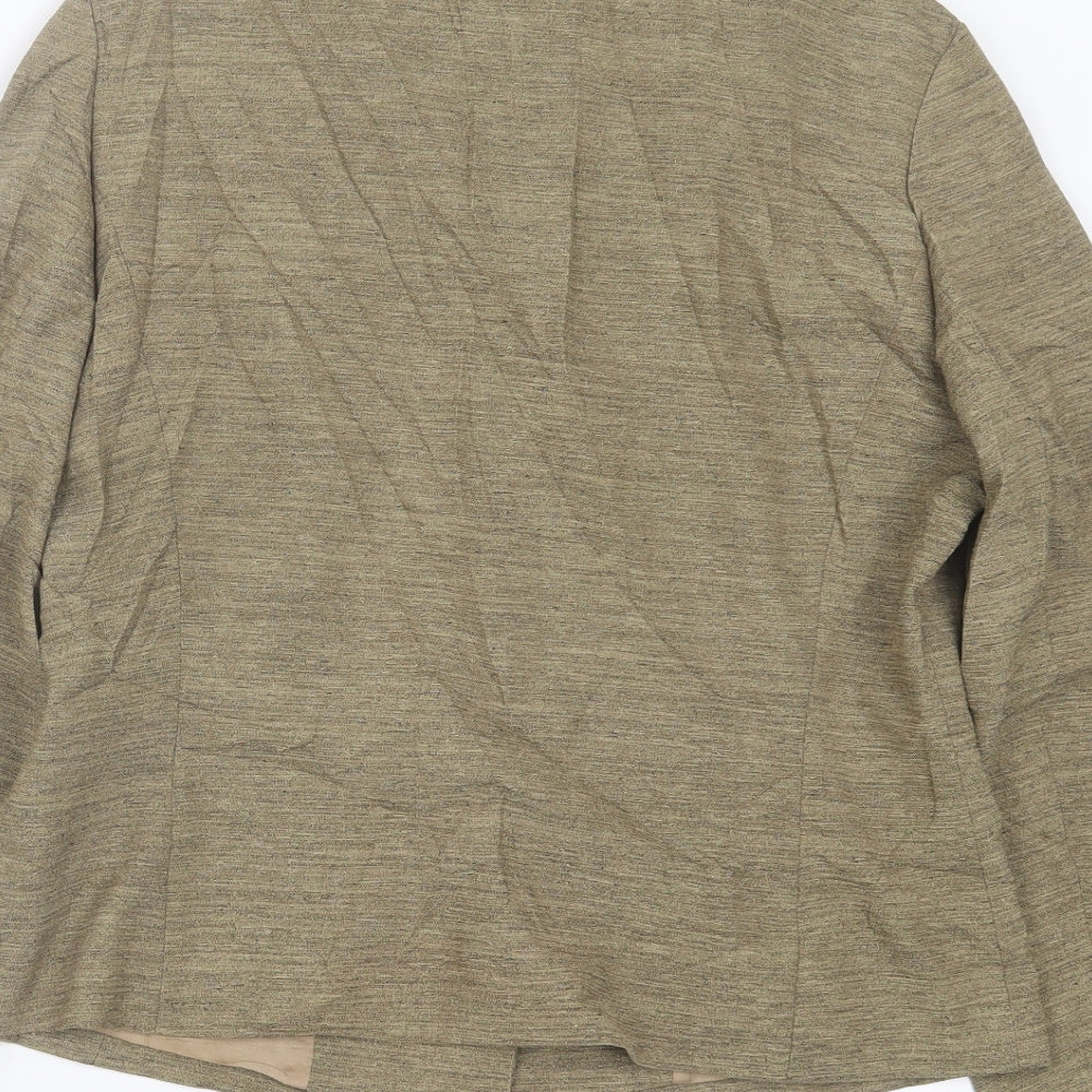 Wallis Womens Green Jacket Blazer Size 12 Button