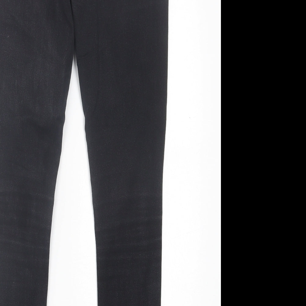 George Womens Black Cotton Skinny Jeans Size 10 L30 in Regular Button