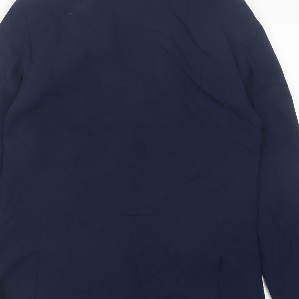 New Look Womens Blue Jacket Size 10 Button