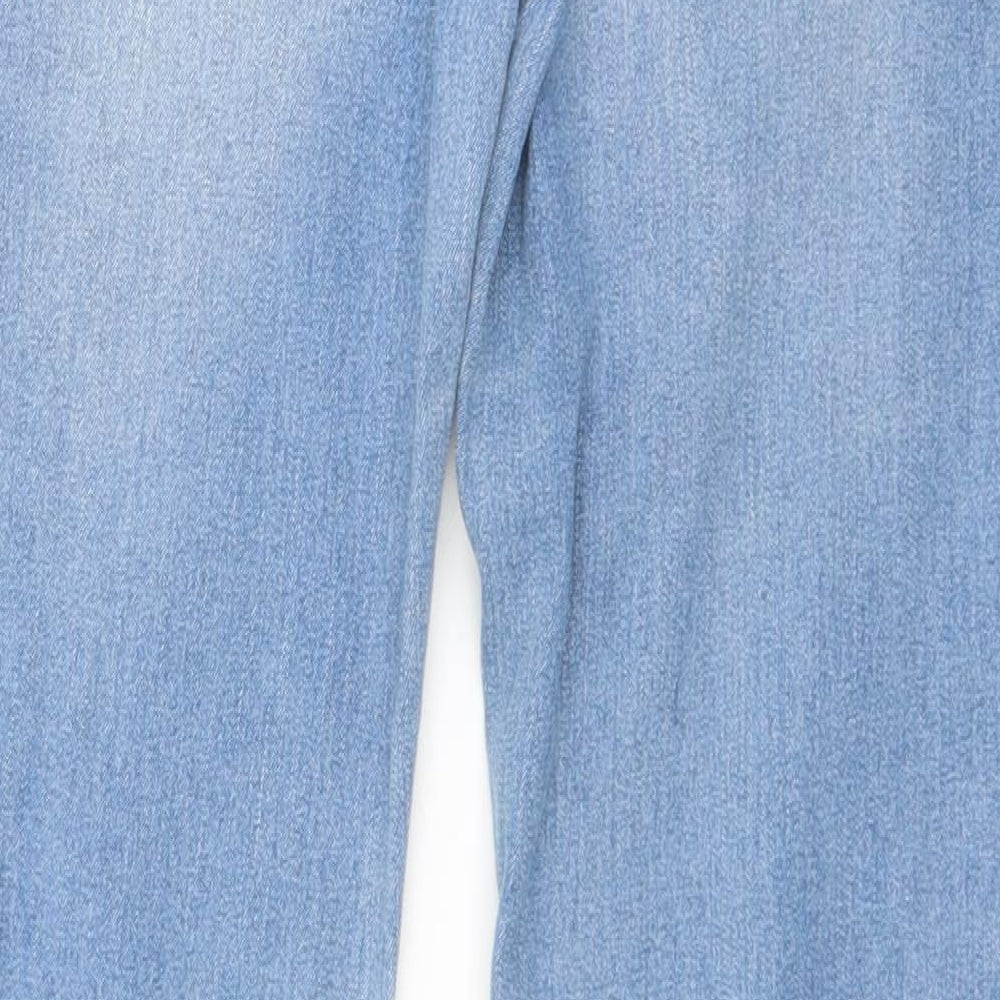 Bullhead Denim Co. Womens Blue Cotton Skinny Jeans Size 10 L29 in Regular Button