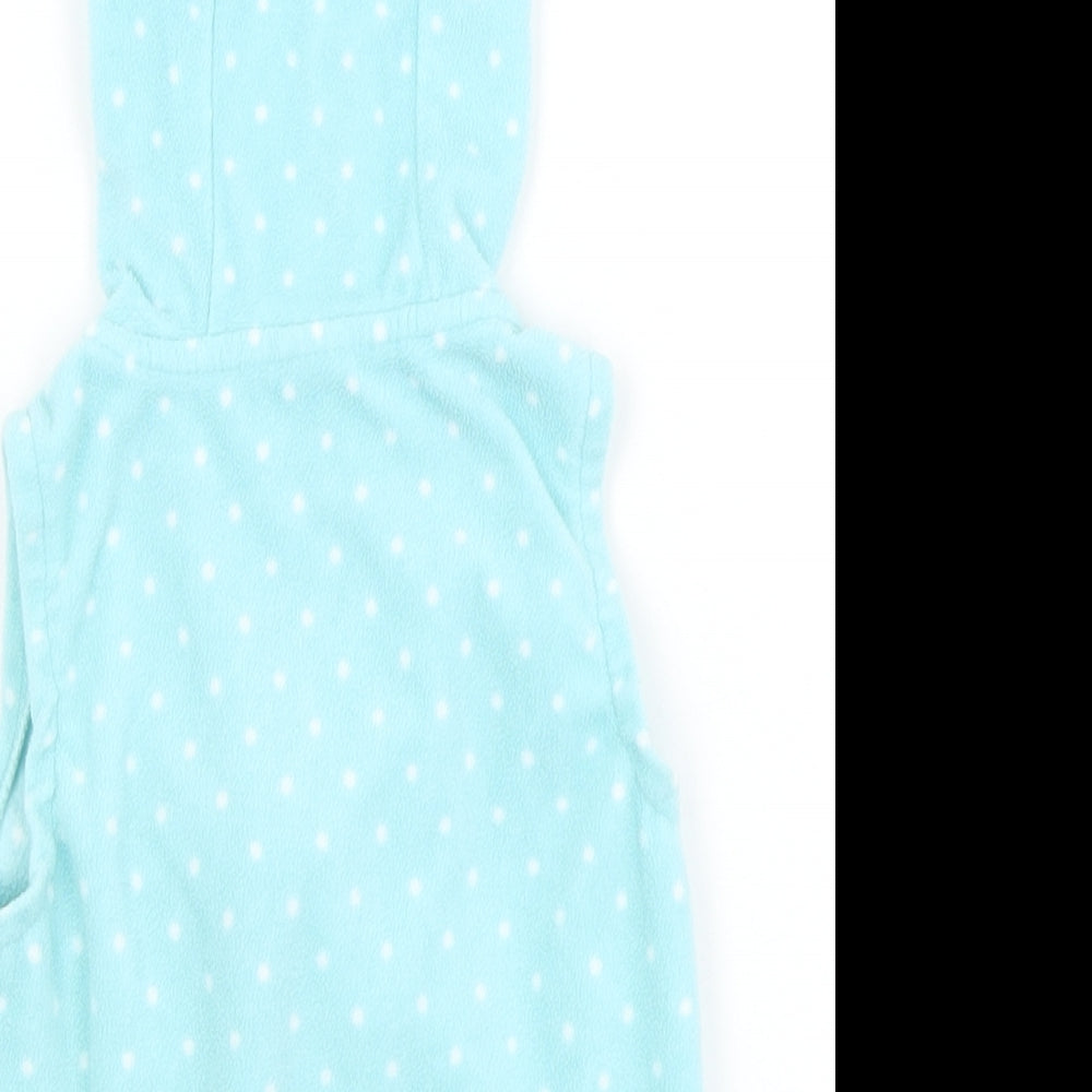 Carters Girls Green Polka Dot Gilet Jacket Size 12 Months Zip