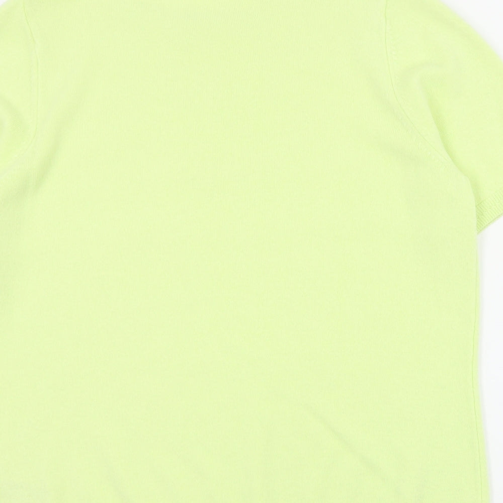 Classics Womens Green Round Neck Acrylic Pullover Jumper Size 14