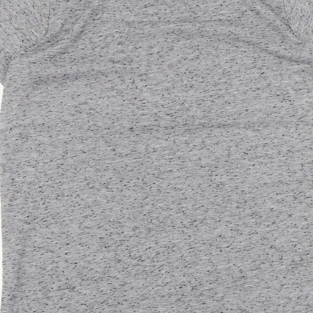 Primark Womens Grey Polyester Basic T-Shirt Size 6 Round Neck