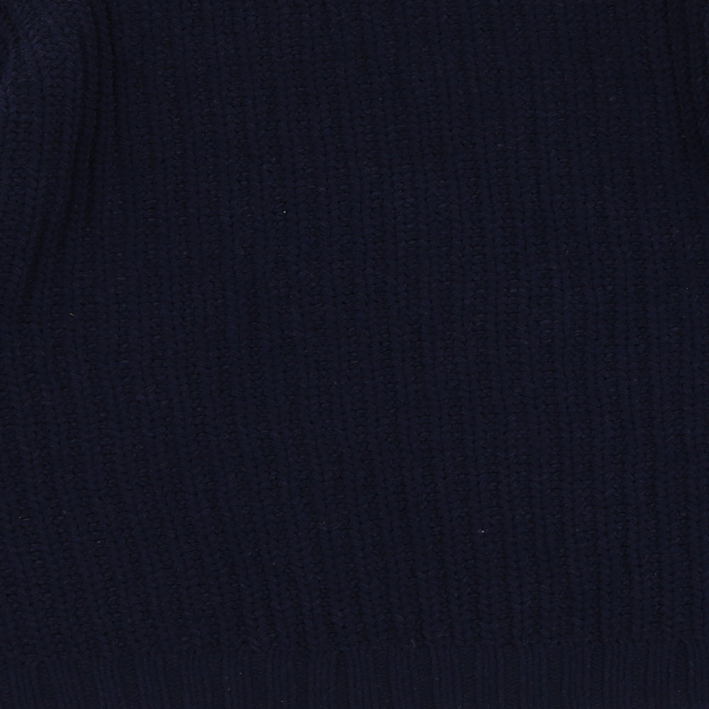 Debenhams Womens Blue Round Neck Polyester Pullover Jumper Size M