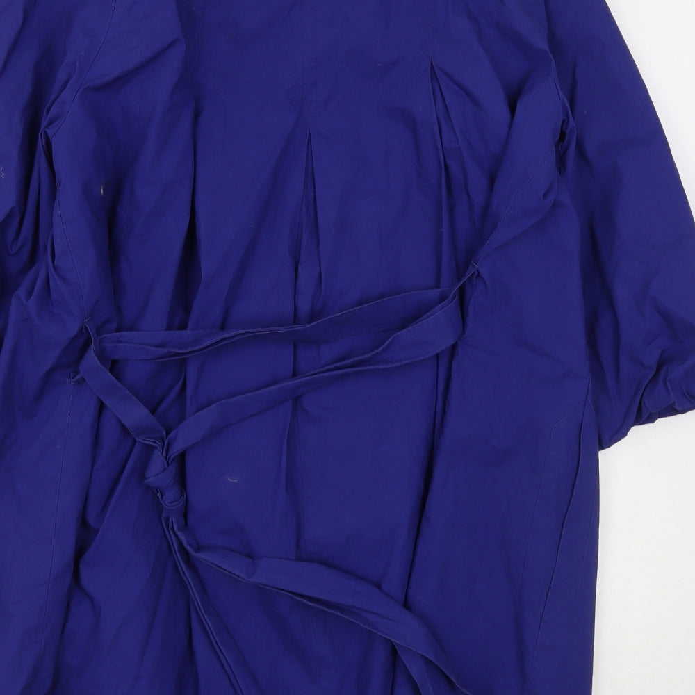 Marks & Spencer Womens Blue Overcoat Coat Size 14