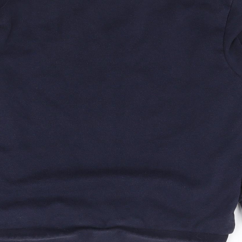 George Boys Blue Crew Neck Cotton Pullover Jumper Size 5-6 Years Pullover
