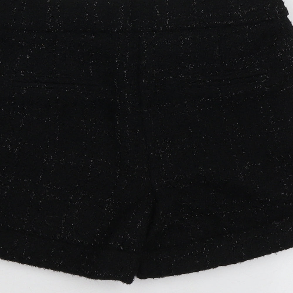 F&F Girls Black Polyester Cut-Off Shorts Size 8-9 Years Regular
