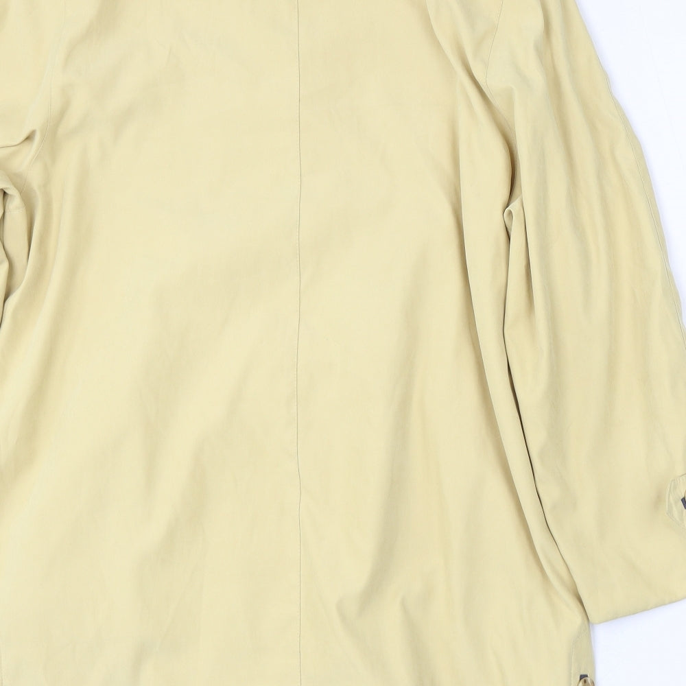 Design Essentials Womens Yellow Jacket Size 16 Button