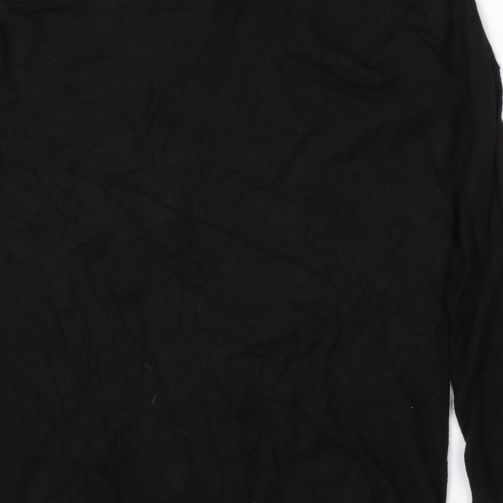 Atmosphere Womens Black Round Neck Viscose Pullover Jumper Size M