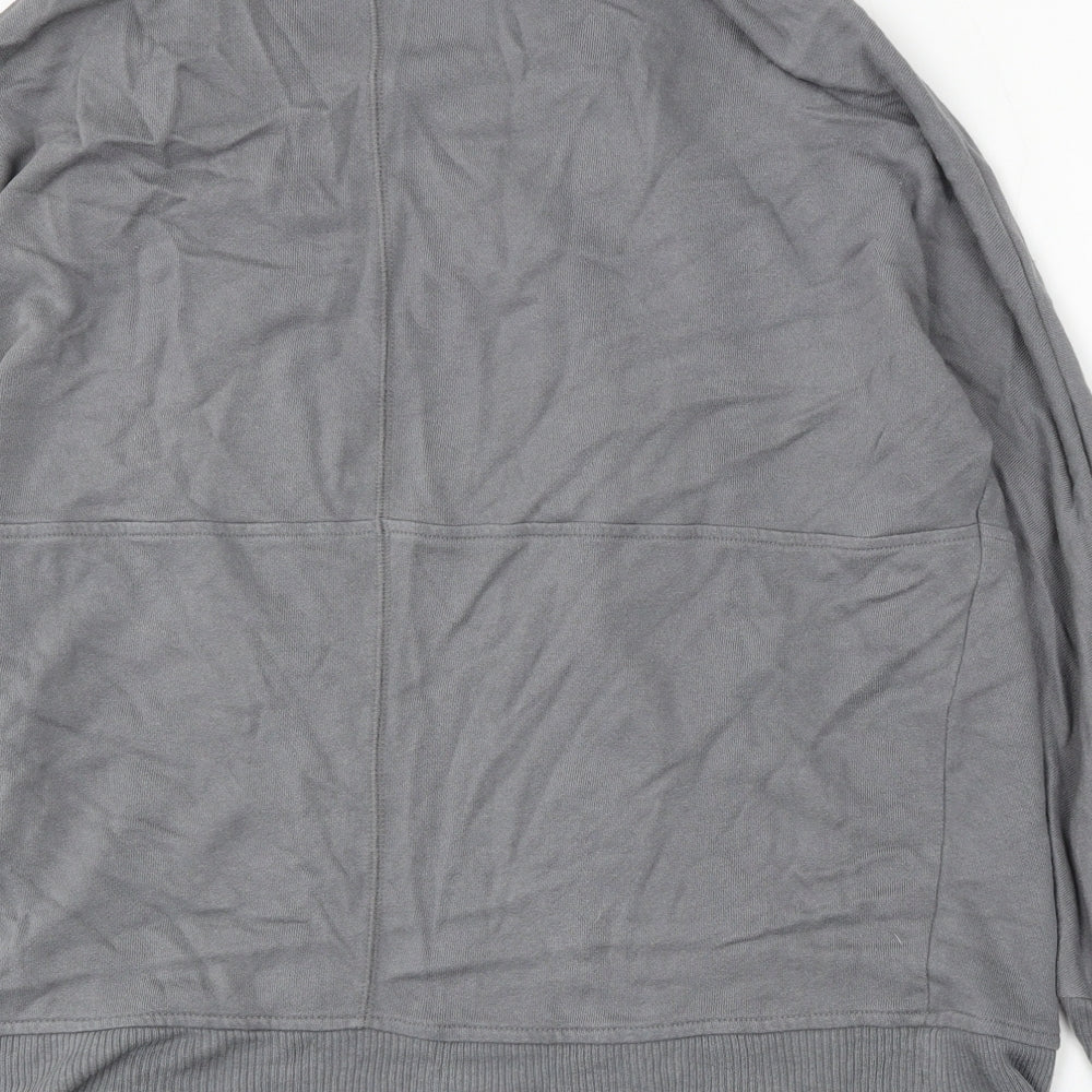 Gap Womens Grey V-Neck Cotton Cardigan Jumper Size M