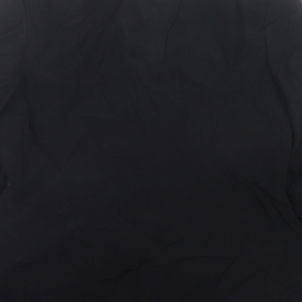 Richards Womens Black Jacket Blazer Size 12 Button