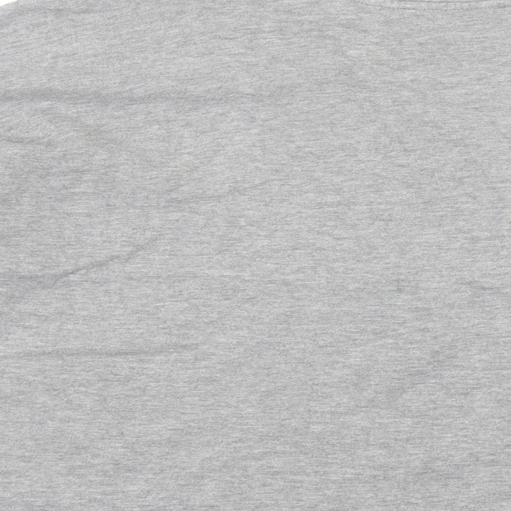 Marks & Spencer Womens Grey Floral Cotton Pullover Sweatshirt Size 14 Pullover