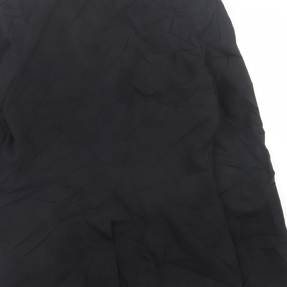 Dorothy Perkins Womens Black Jacket Blazer Size 12 Hook & Eye