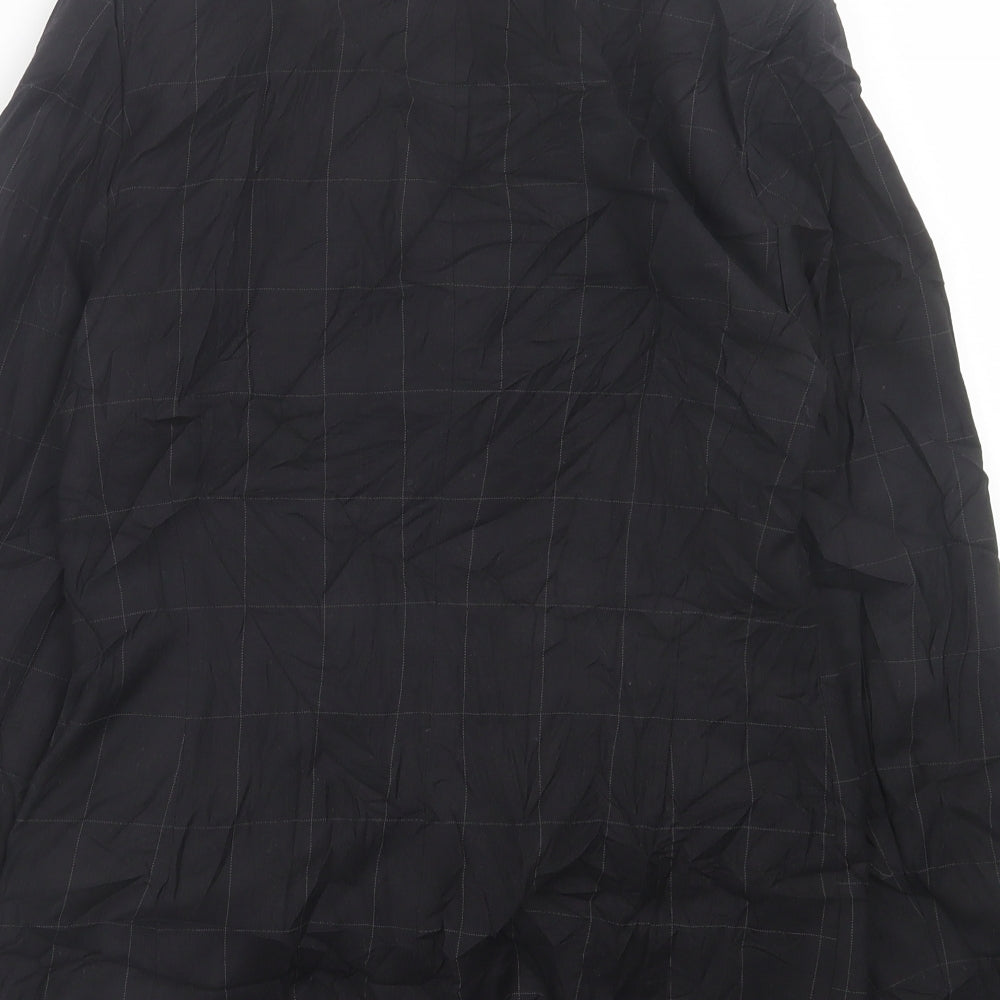 Dorothy Perkins Womens Black Check Jacket Blazer Size 12 Button
