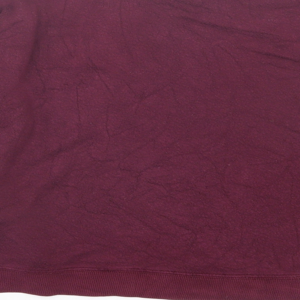 Pull&Bear Womens Purple Polyester Pullover Sweatshirt Size M Pullover