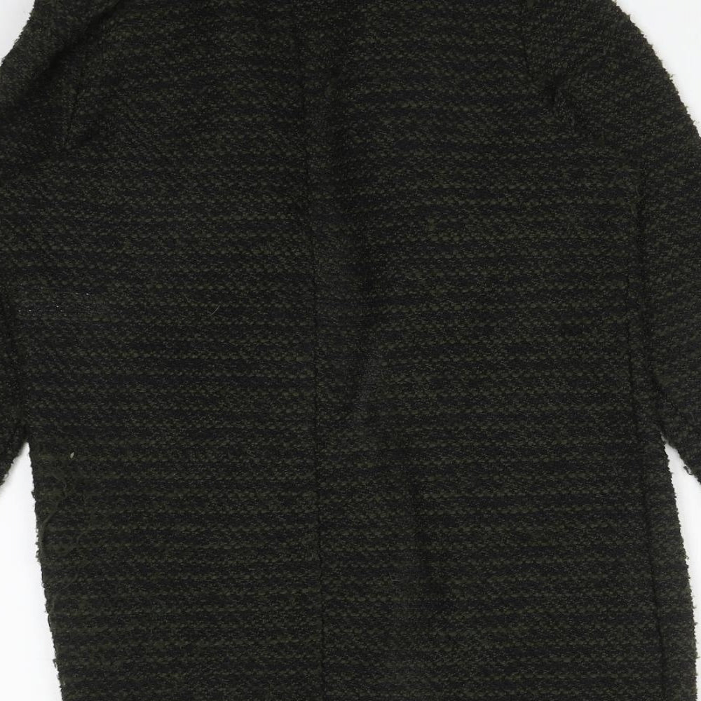 New Look Womens Green V-Neck Polyester Cardigan Jumper Size 10