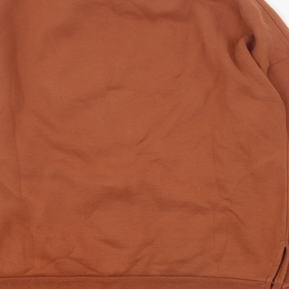 New Look Womens Brown Polyester Pullover Sweatshirt Size 8 Pullover