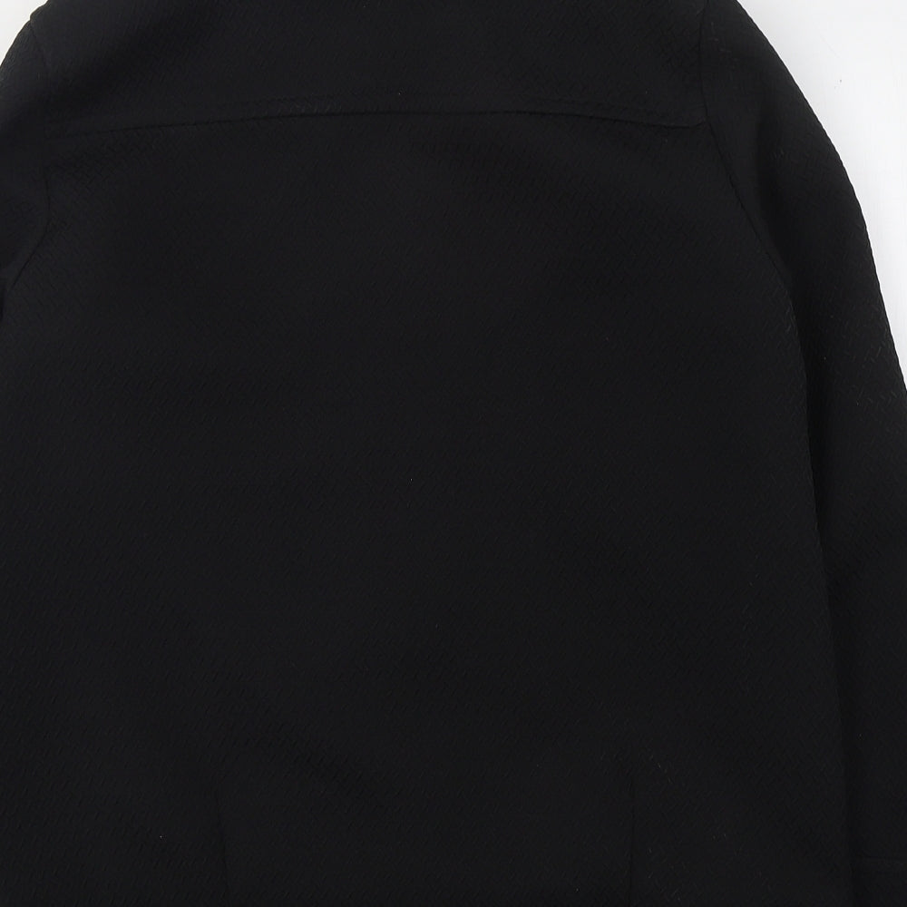 H&M Womens Black Pea Coat Coat Size 8 Zip