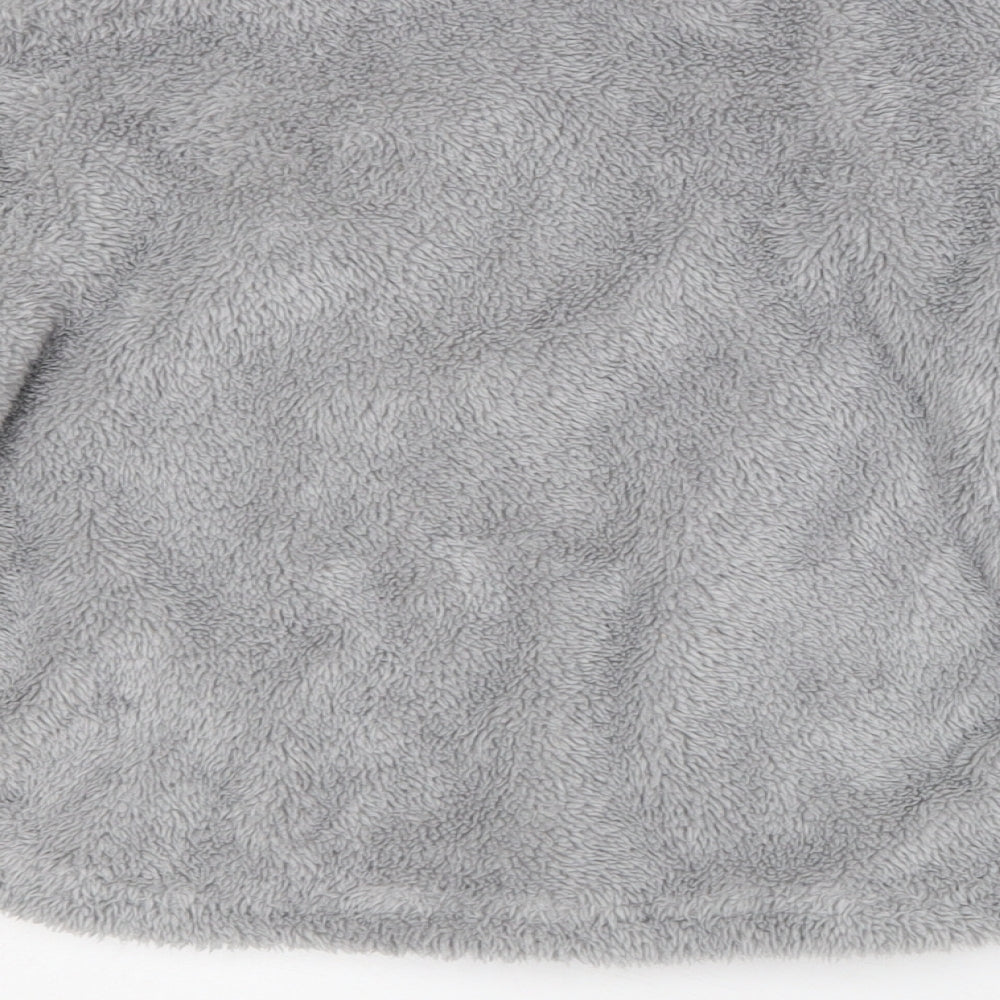 SheIn Girls Grey Round Neck Polyester Pullover Jumper Size 7 Years