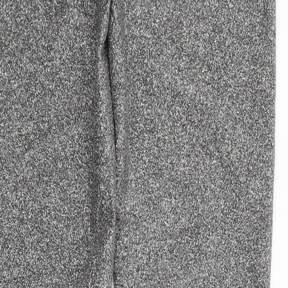H&M Womens Black Polyester Jegging Trousers Size 10 L28 in Regular