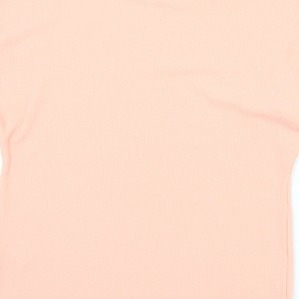 Papaya Womens Pink Round Neck Polyester Pullover Jumper Size 10