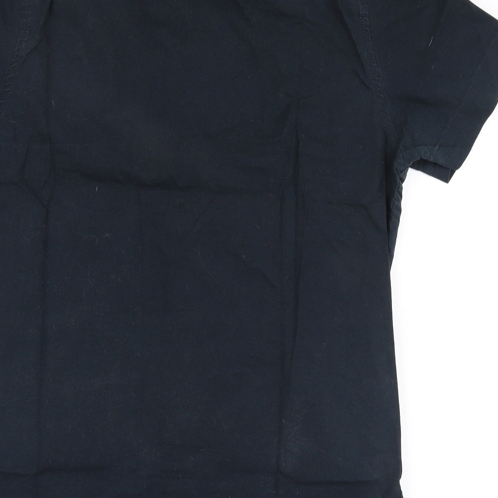 Industrialize Mens Blue Polyester Polo Size S Collared Button