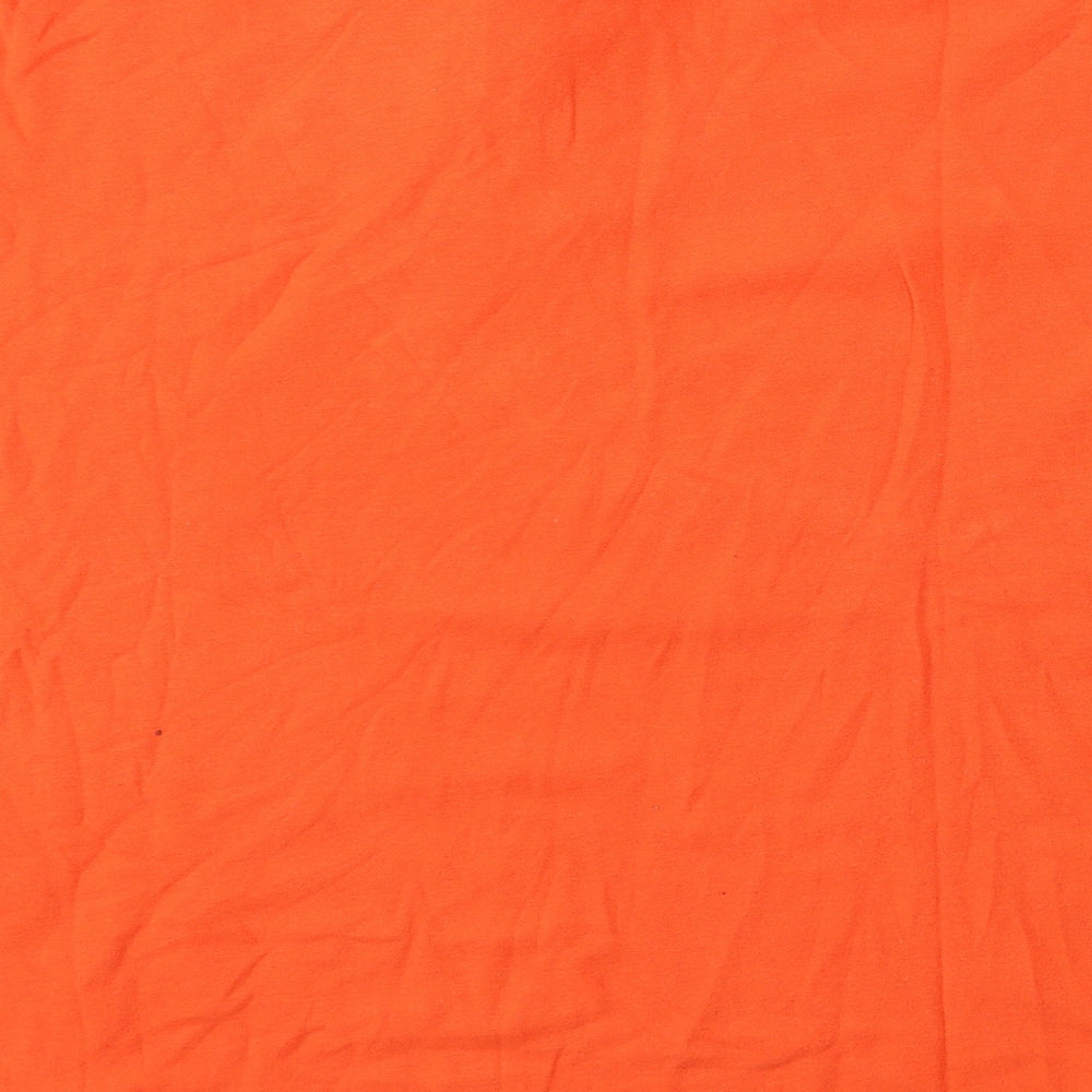 Dunnes Mens Orange Cotton Polo Size 2XL Collared
