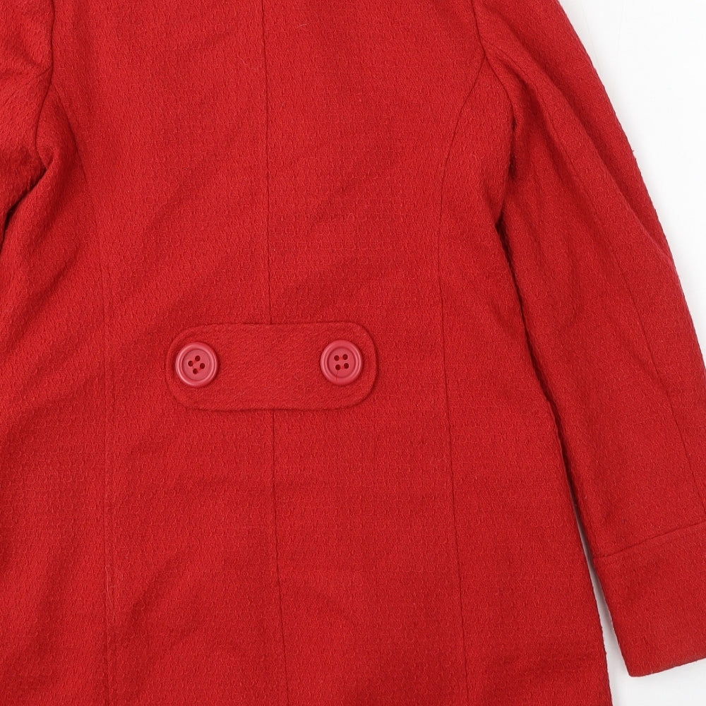 F&F Womens Red Jacket Size 10 Button
