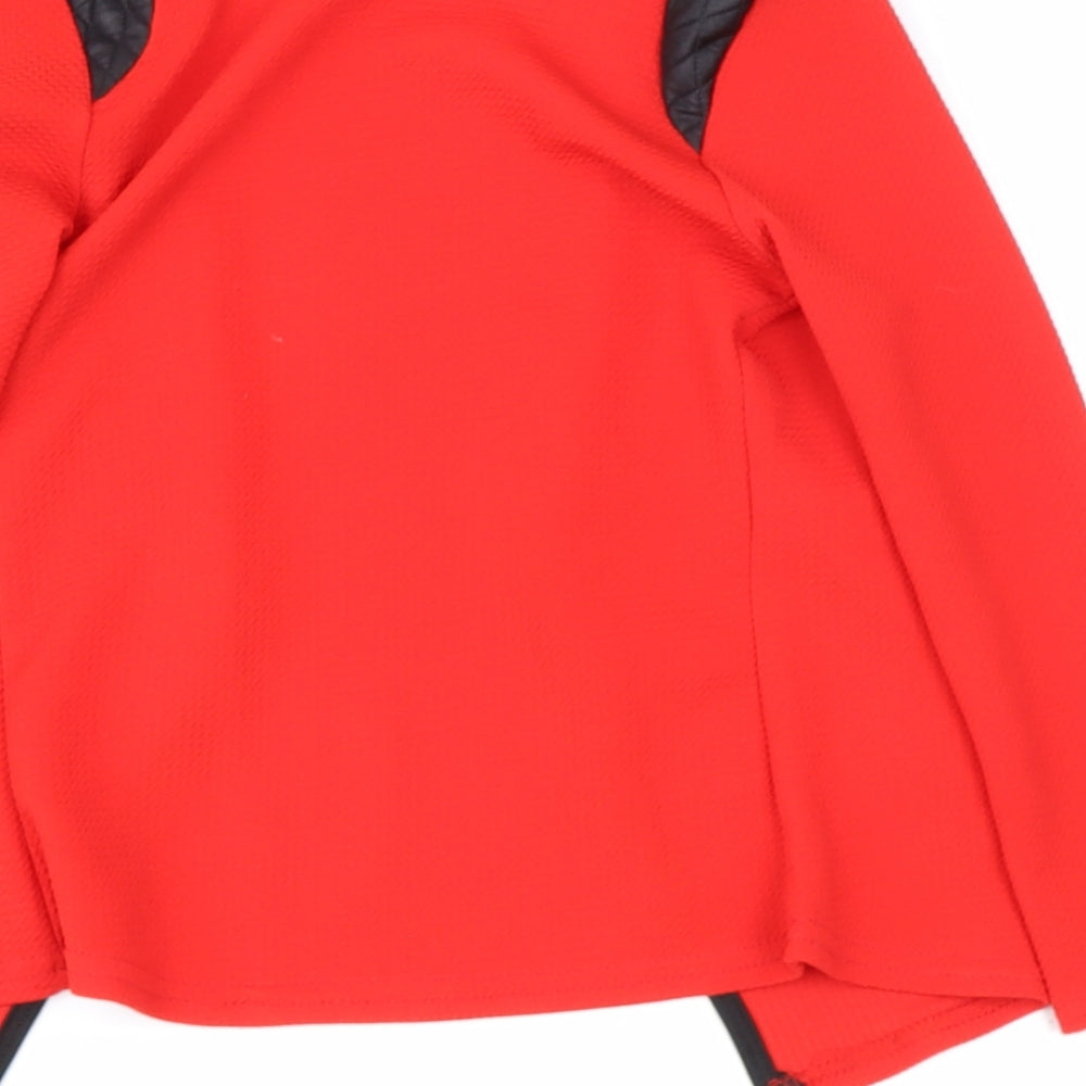 LOTMART KIDS Girls Red V-Neck Polyester Pullover Jumper Size 6 Years