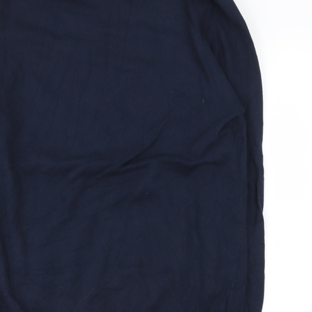 Very Womens Blue V-Neck Cotton Pullover Jumper Size L