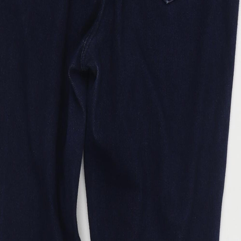 Next Womens Blue Cotton Skinny Jeans Size 10 L26 in Regular Zip