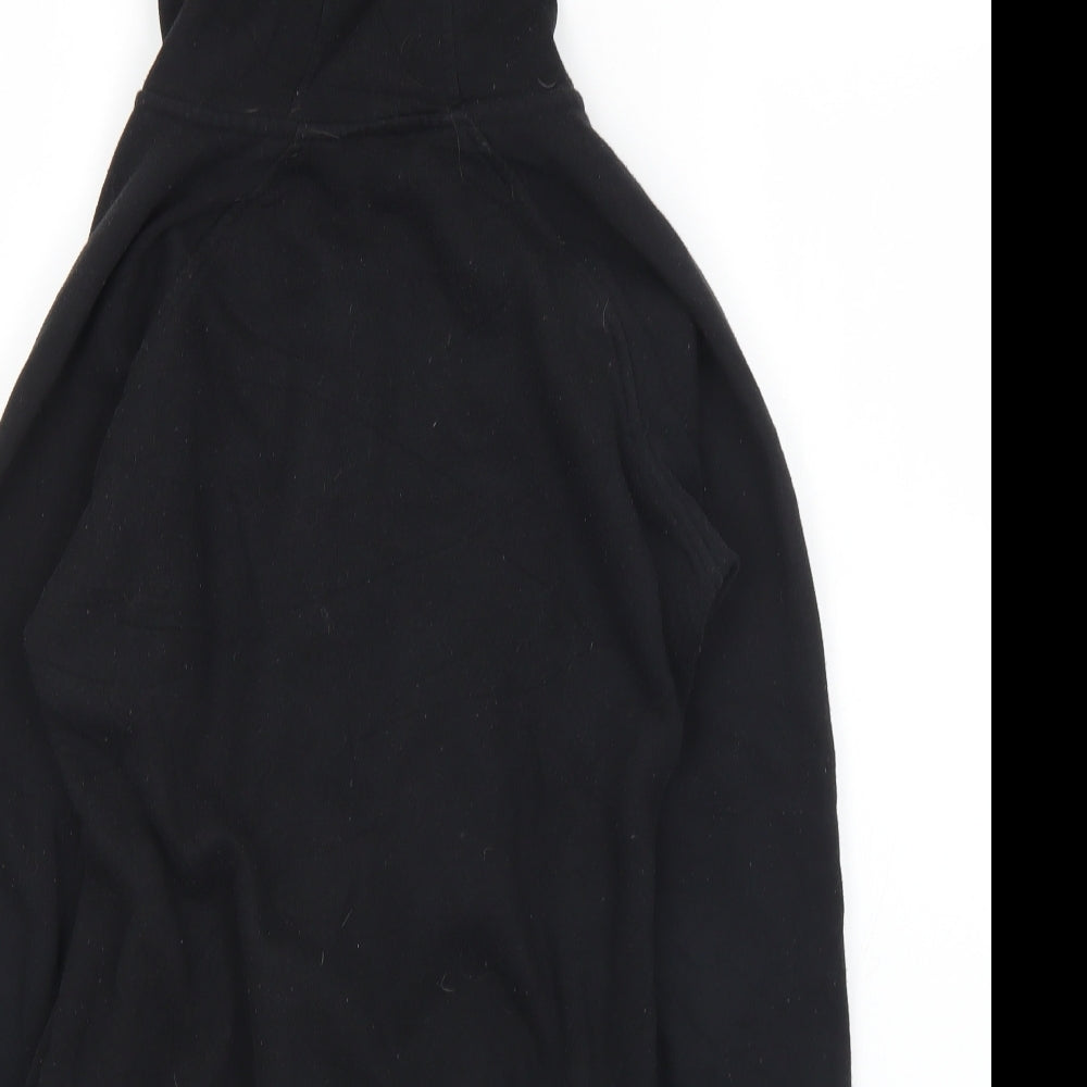 LA Gear Womens Black Polyester Full Zip Hoodie Size 6 Zip
