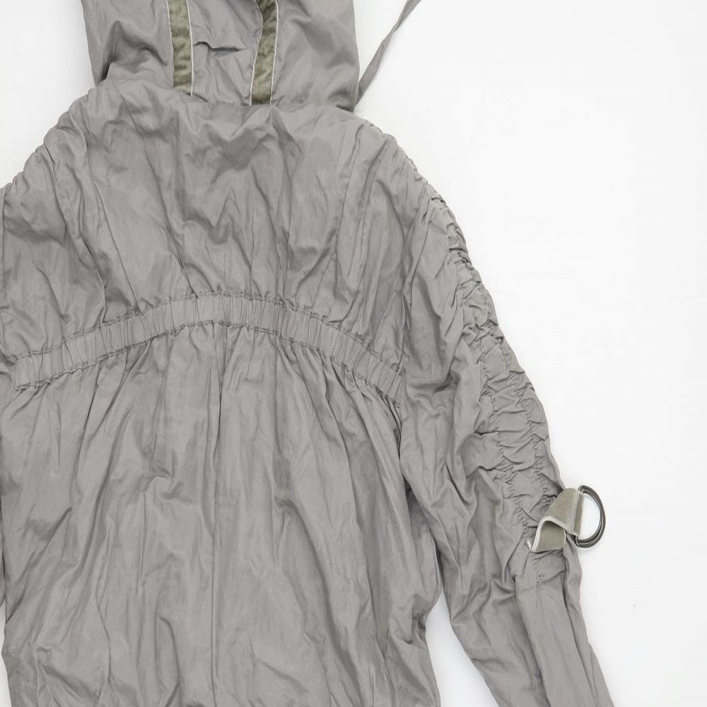 A Style Womens Grey Parka Coat Size 6