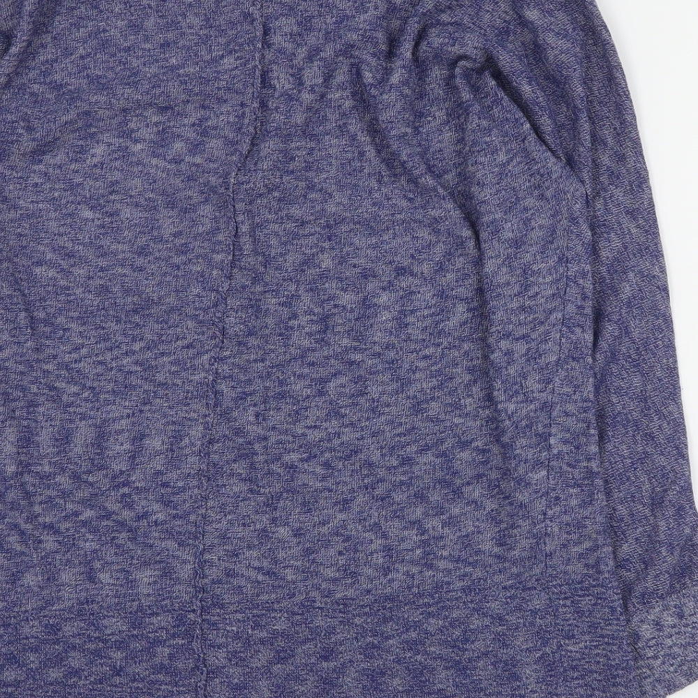 Woolworths Womens Blue Round Neck Viscose Pullover Jumper Size S