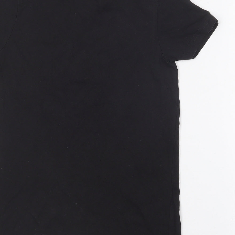Matalan Boys Black Cotton Basic T-Shirt Size 8 Years Round Neck - Bronx NYC