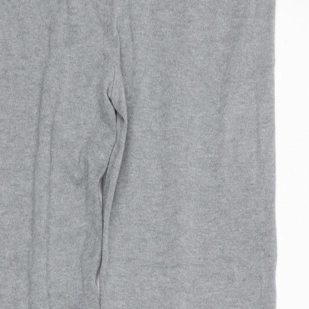 Dunnes Stores Womens Grey Viscose Jogger Trousers Size M L26 in Regular