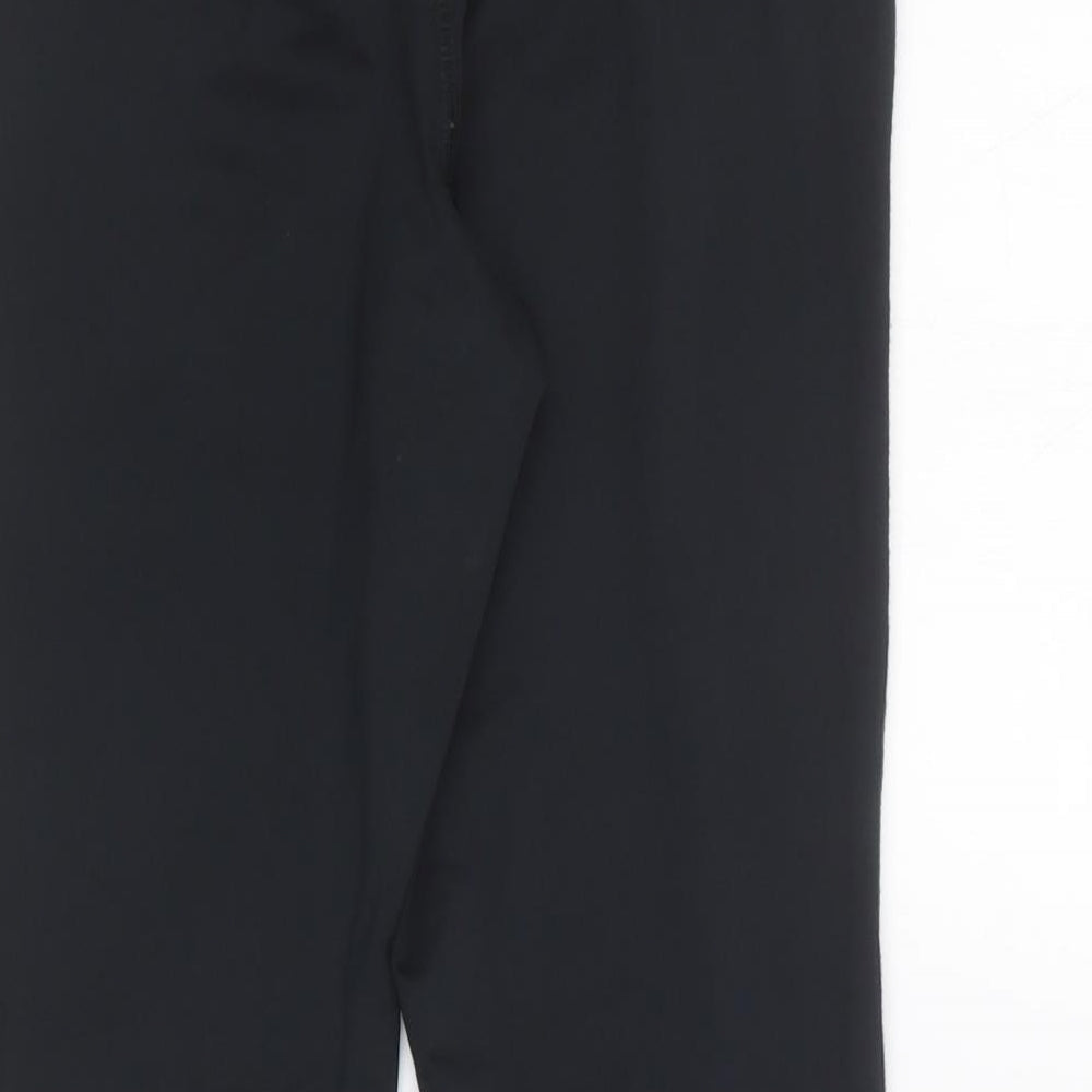 F&F Womens Black Polyester Compression Leggings Size 6 L18 in Regular
