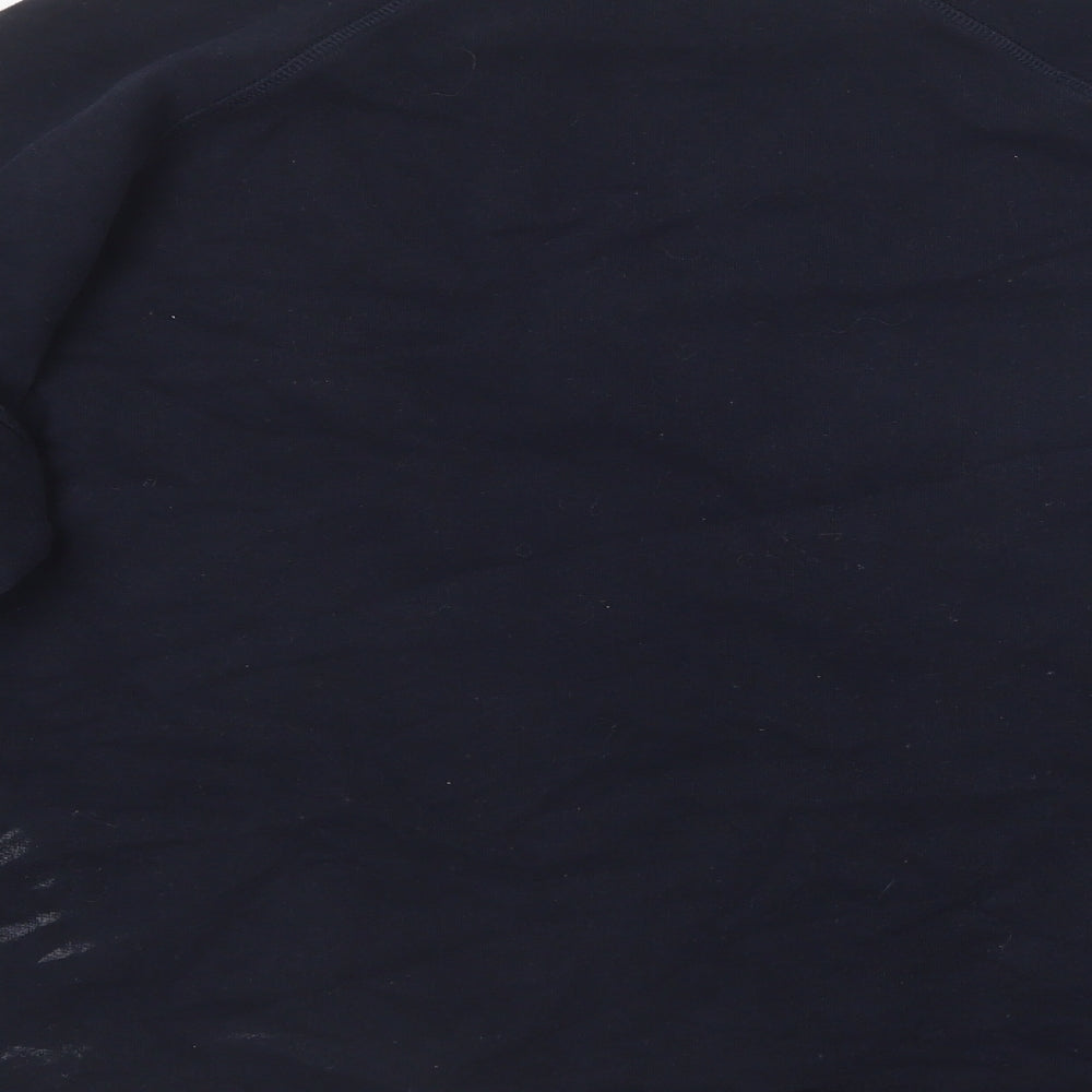 River Island Womens Blue Round Neck Cotton Pullover Jumper Size M