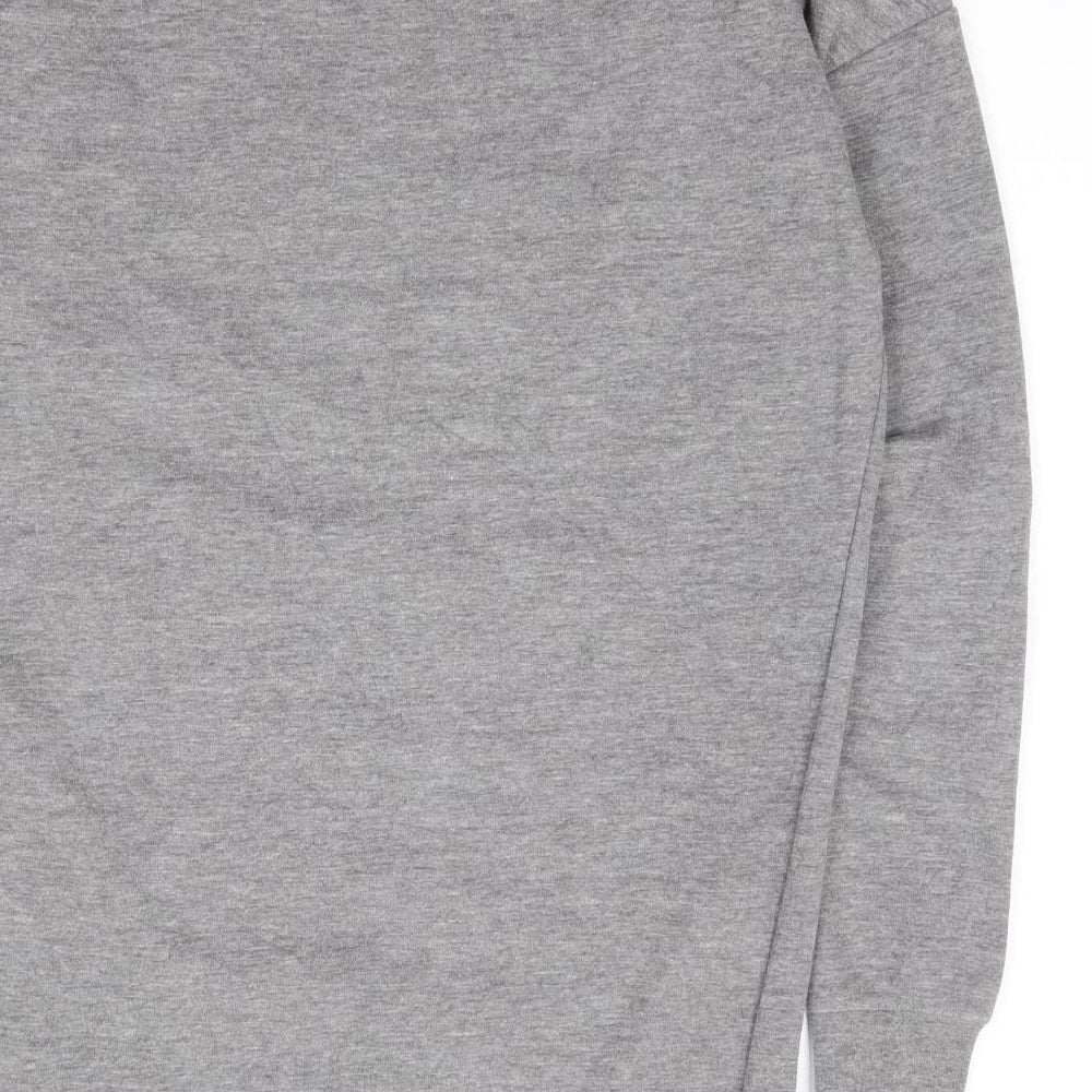 TRF Womens Grey Crew Neck Polyester Pullover Jumper Size S