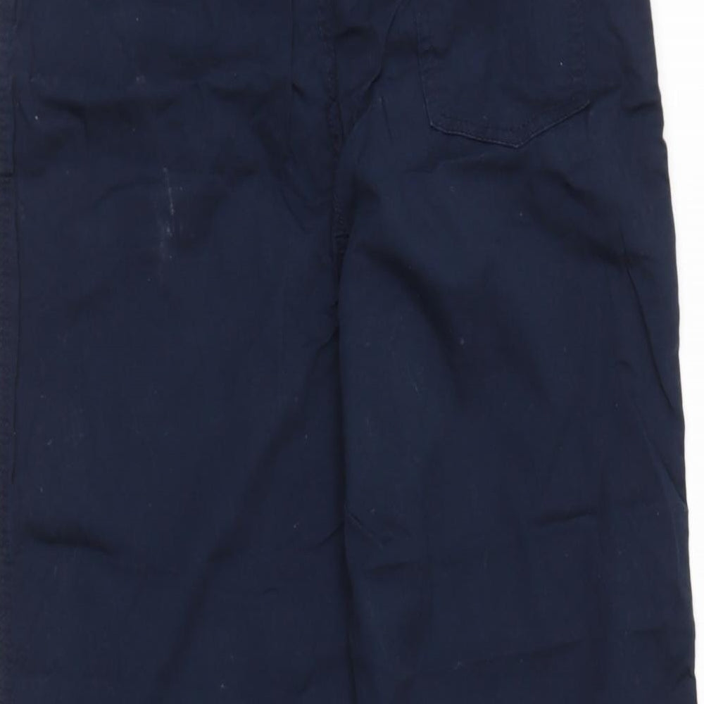 F&F Womens Blue Cotton Cargo Trousers Size 6 L24 in Regular