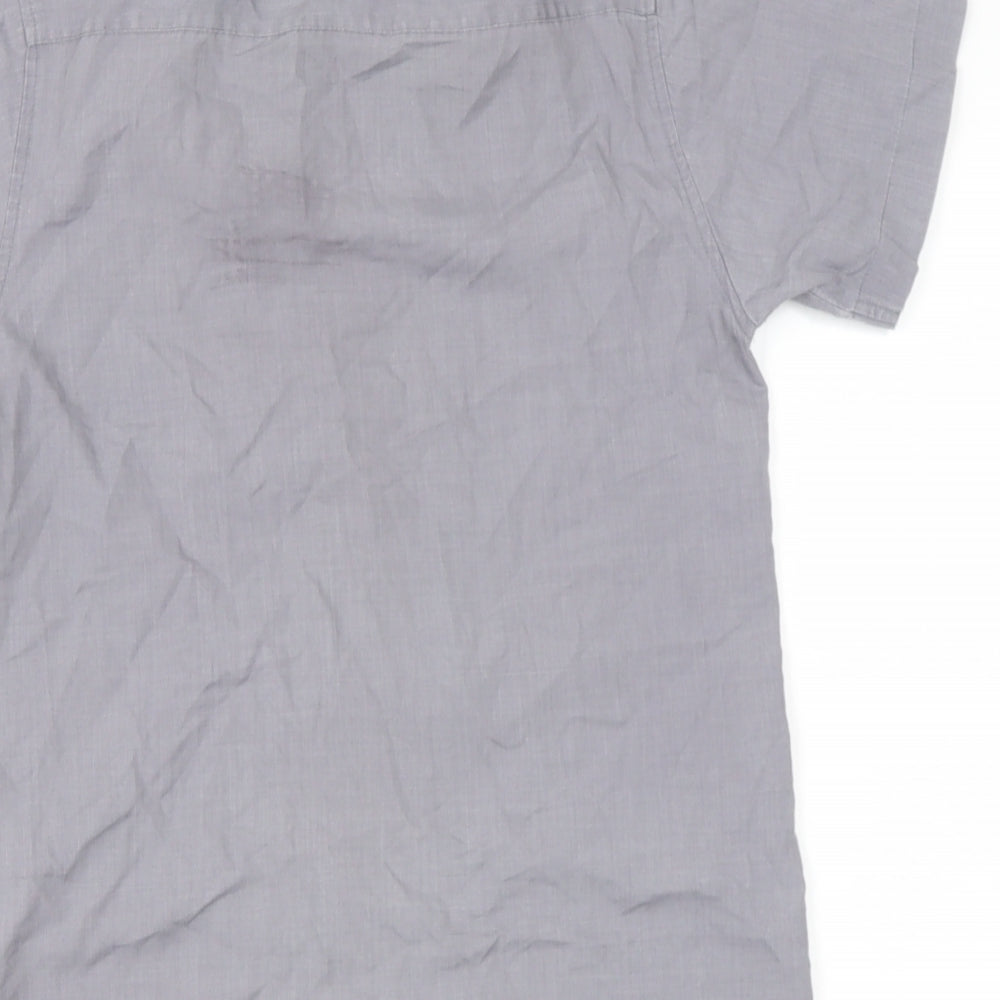 robinsons Boys Grey Otter Basic Button-Up Size 9 Years Collared