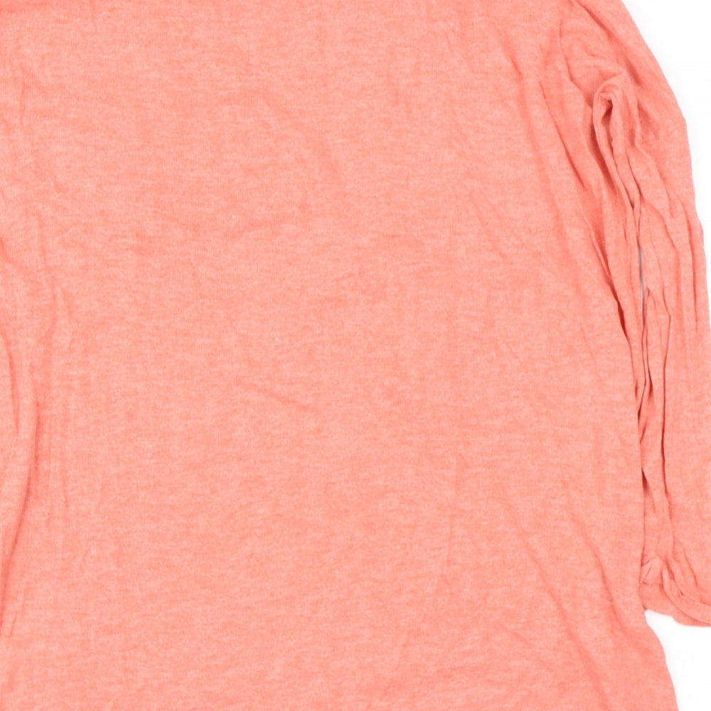 Topshop Womens Pink Round Neck Polyester Pullover Jumper Size 8