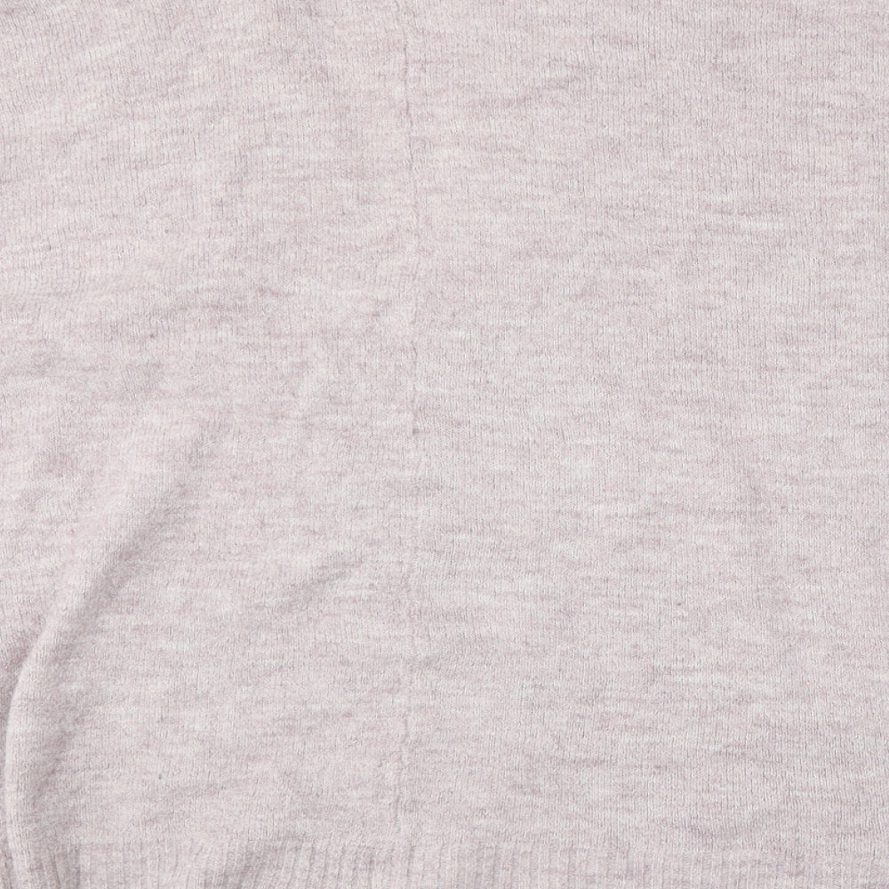 Old Navy Womens Purple V-Neck Acrylic Cardigan Jumper Size L