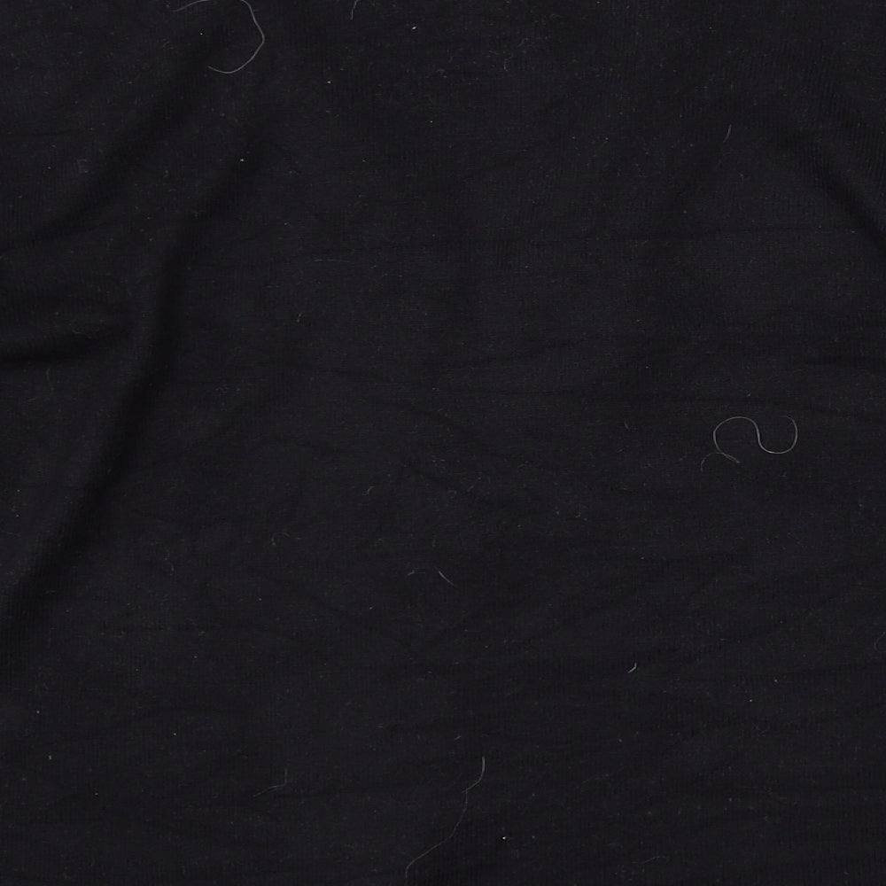 Alibi Knits Womens Black V-Neck Acrylic Cardigan Jumper Size 10