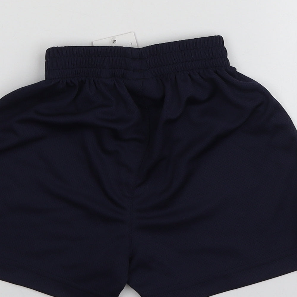 Akoa Boys Blue 100% Polyester Sweat Shorts Size 3-4 Years Regular