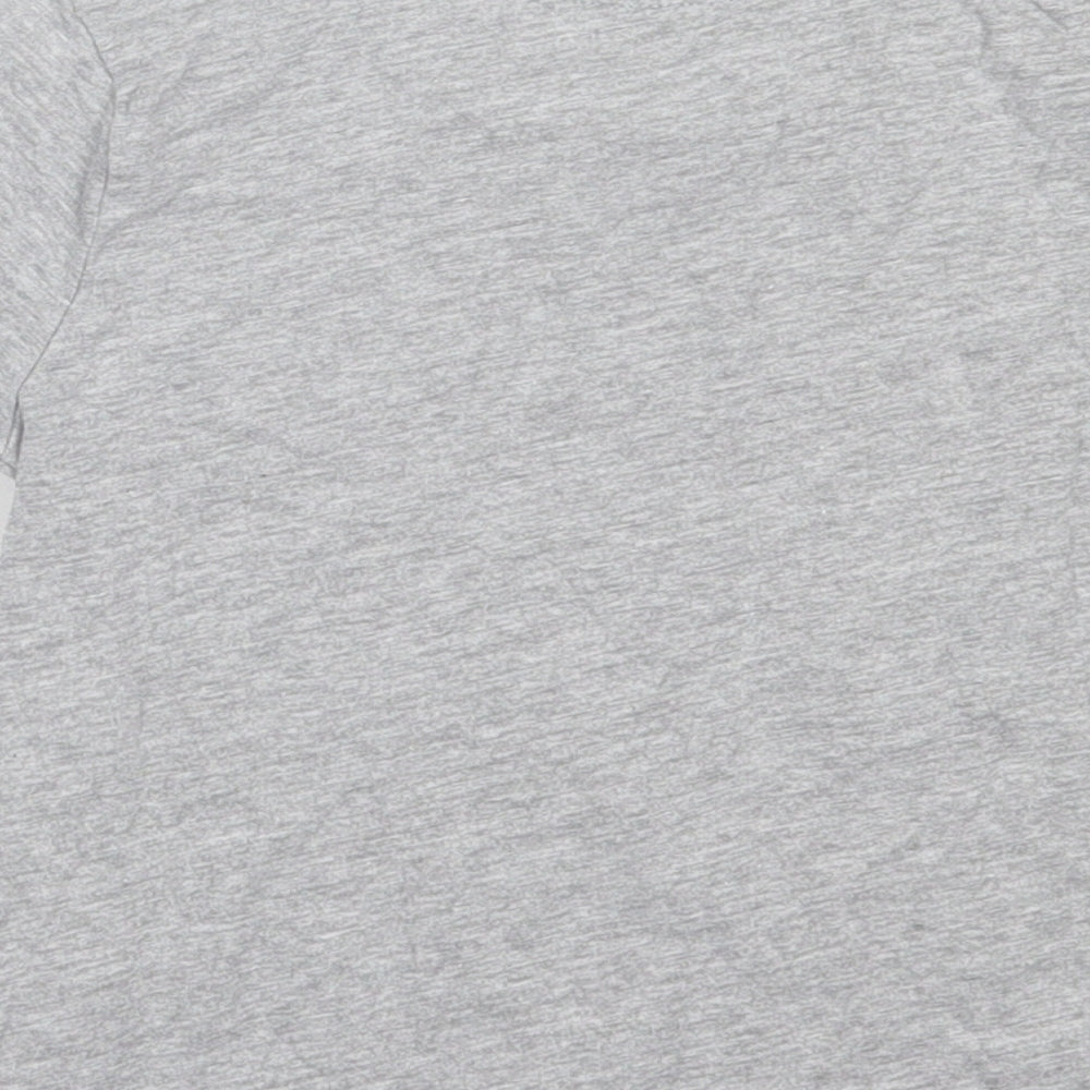 Primark Boys Grey Cotton Basic T-Shirt Size 2-3 Years Crew Neck Pullover