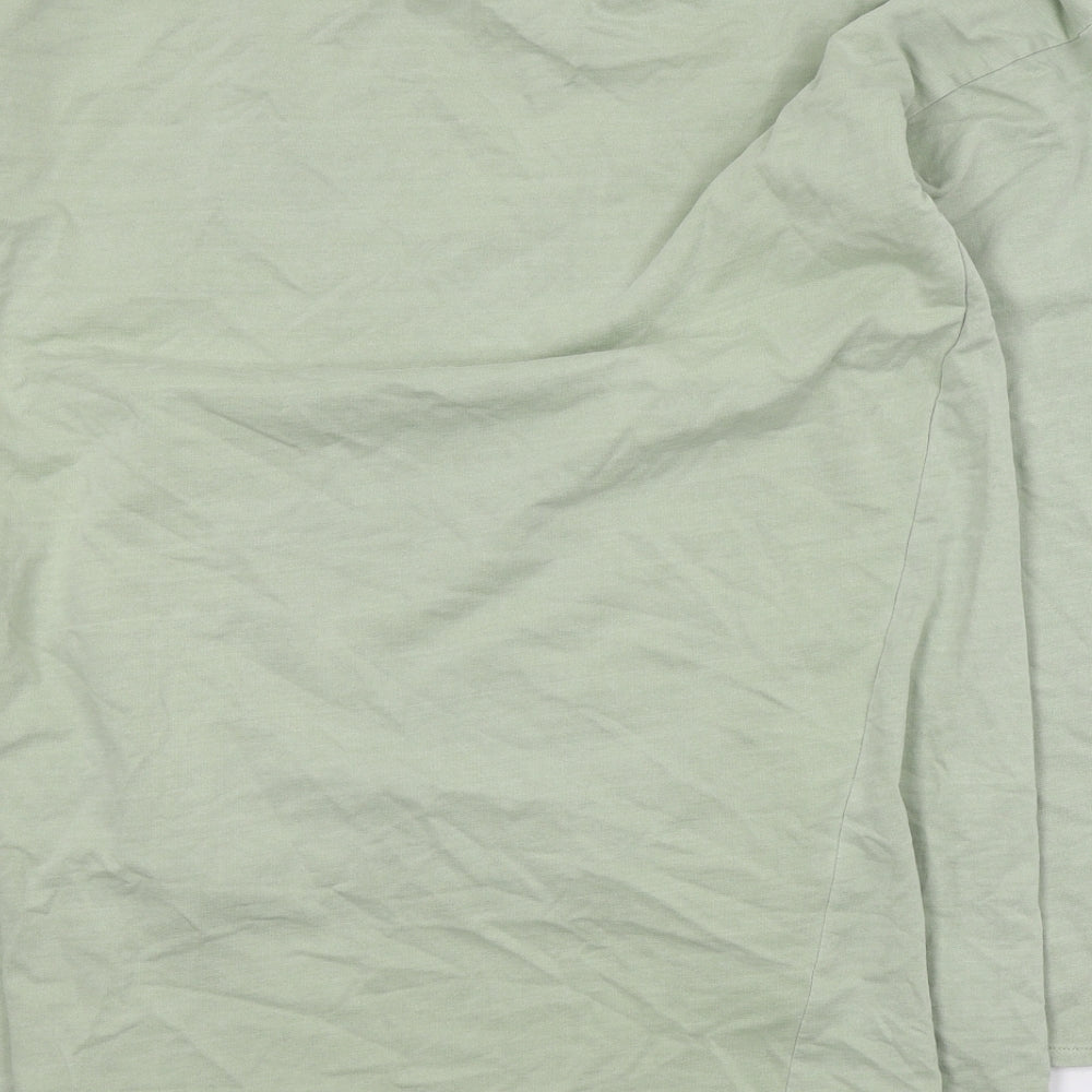 Preworn Womens Green Cotton Pullover Sweatshirt Size M Pullover