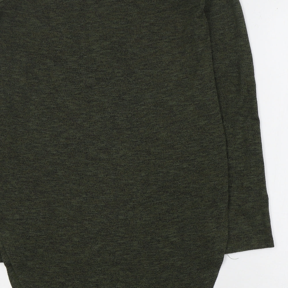 Primark Womens Green Round Neck Polyester Pullover Jumper Size 4