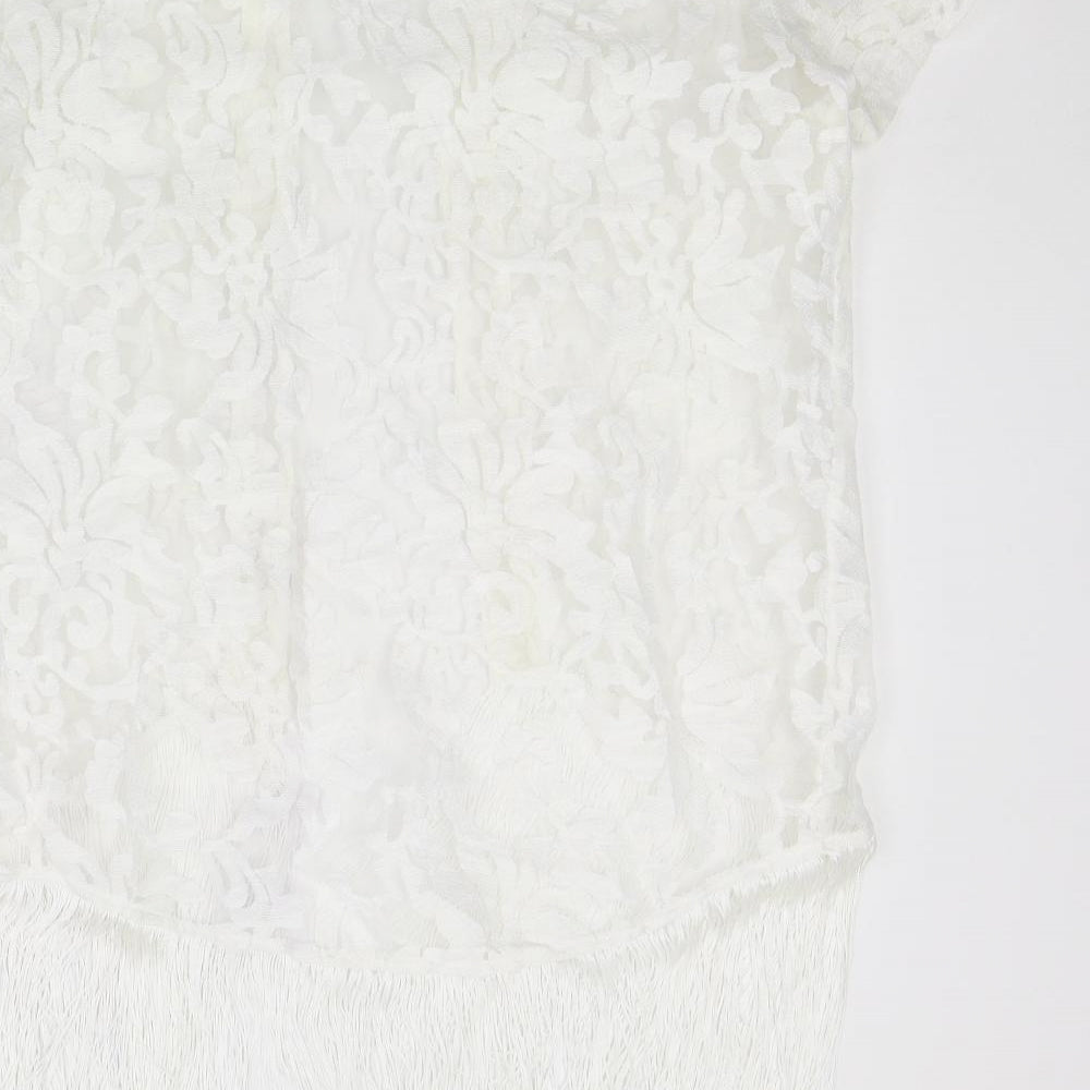 ASOS Womens Ivory Kimono Jacket Size 8