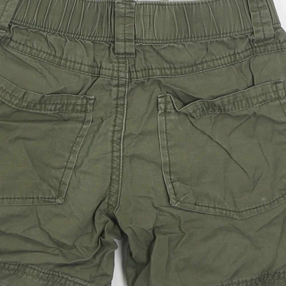 Pumpkin Patch Boys Green 100% Cotton Cargo Shorts Size 2 Years Regular Tie